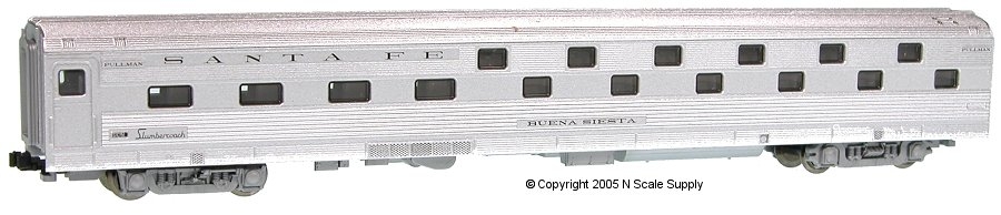 AT&SF - Lightweight-Corrugated - Slumbercoach - Kato 106-6002A